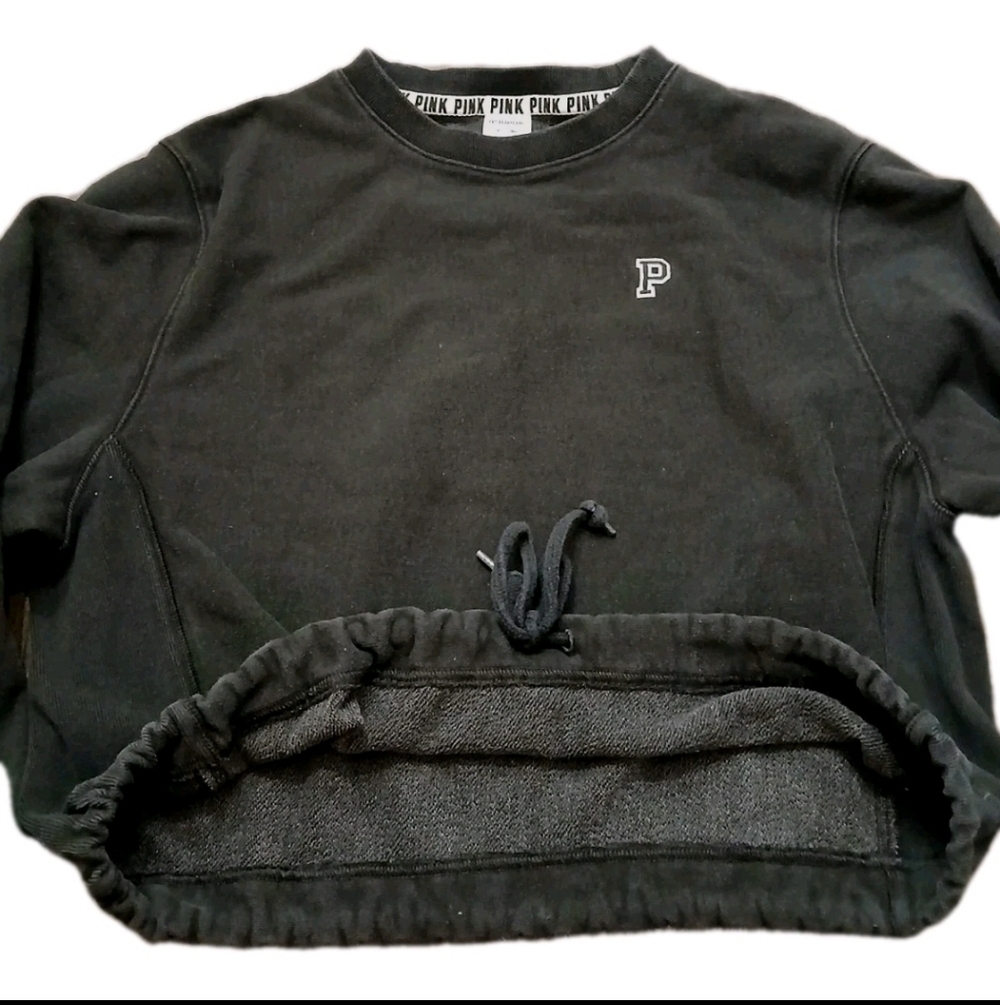 Cropped Pullover Sweatshirt Victoria's Secret Pink Size:MEDIUM - Picture 5 of 7